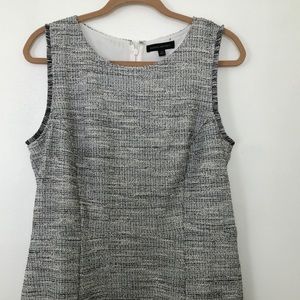 Banana Republic Fringe Boucle Dress Sz 14